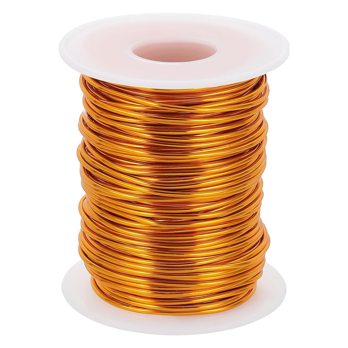 uxcell 16 Gauge / 1.5mm Anodized Aluminum Wire for Jewelry Craft Making, 102 Feet Bendable Flexible Wire for DIY Home Decor Gardening Sculpture, Gold
