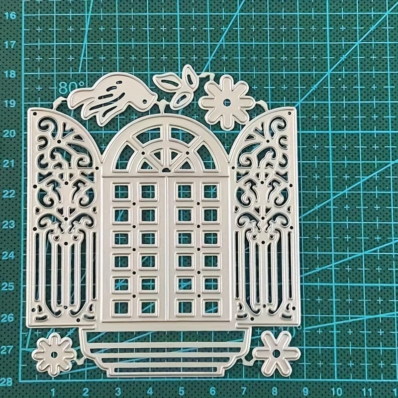 Lapoo Festivals Metal Cutting Die for Scrapbooking - Durable, Cut Stencils for DIY Scrapbook Photo Album Decorative Paper Card, Card Making Supplies, Embossing (Eid Window 4 x 3.5 in)