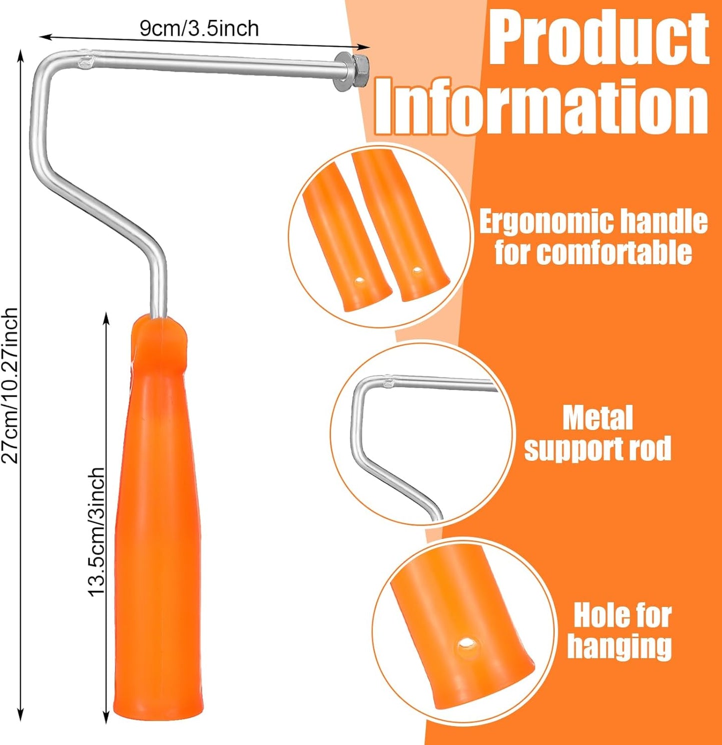 6 Pcs 4 Inch Paint Roller with Foam Covers Mini Textured Paint Roller for Bed Liner Truck Coating Create Texture Effect