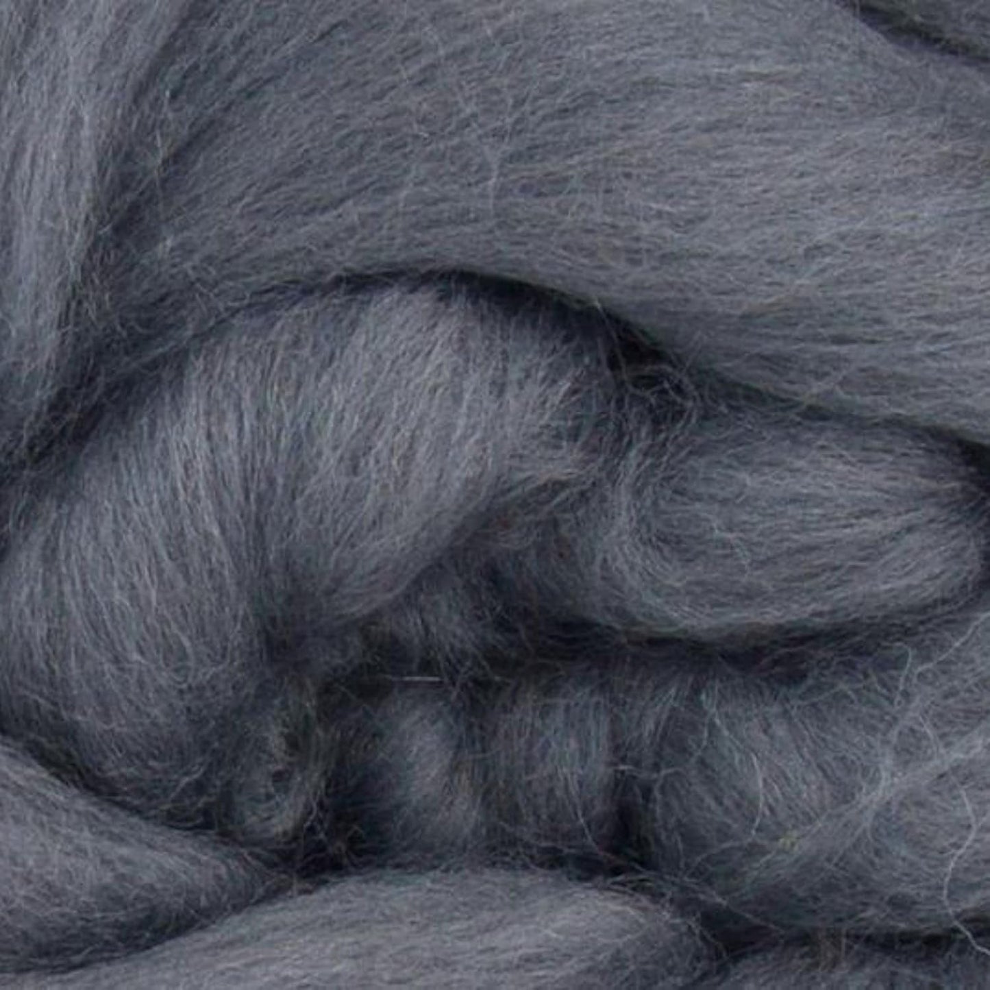 Revolution Fibers Merino Wool Roving | Premium Combed Wool Top | 22 Micron, Perfect for Felting Projects, Spinning, Wall Hangings and Tapestry (Granite)