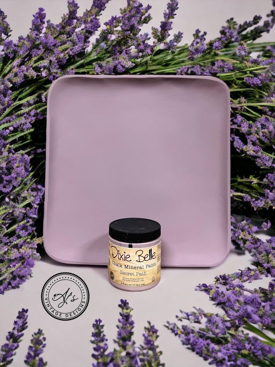 Dixie Belle Paint Company Chalk Finish Furniture Paint – Secret Path (1 Gallon / 128oz) – Matte Dusty Lilac Chic Chalk Mineral DIY Furniture Paint