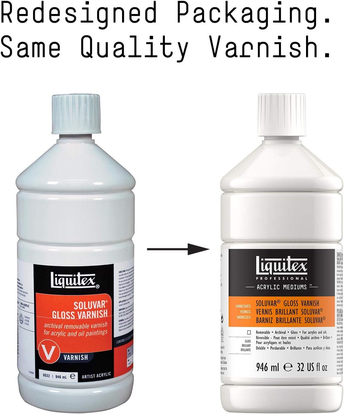 Liquitex Professional Soluvar Gloss Varnish, 946ml (32-oz)