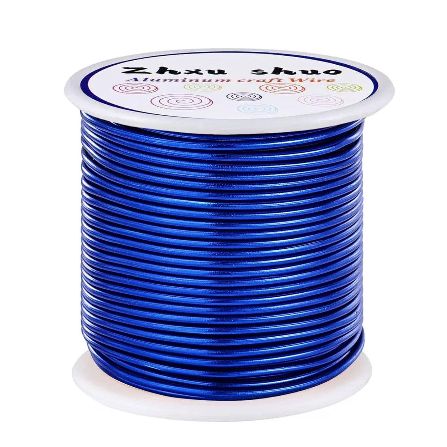12 Gauge(2mm) Aluminum Wire 35 Yards Anodized Metal Wire for Bonsai Armature Crafting Sculpting Jewelry Craft Making Beading Floral (Blue, 12 Gauge)
