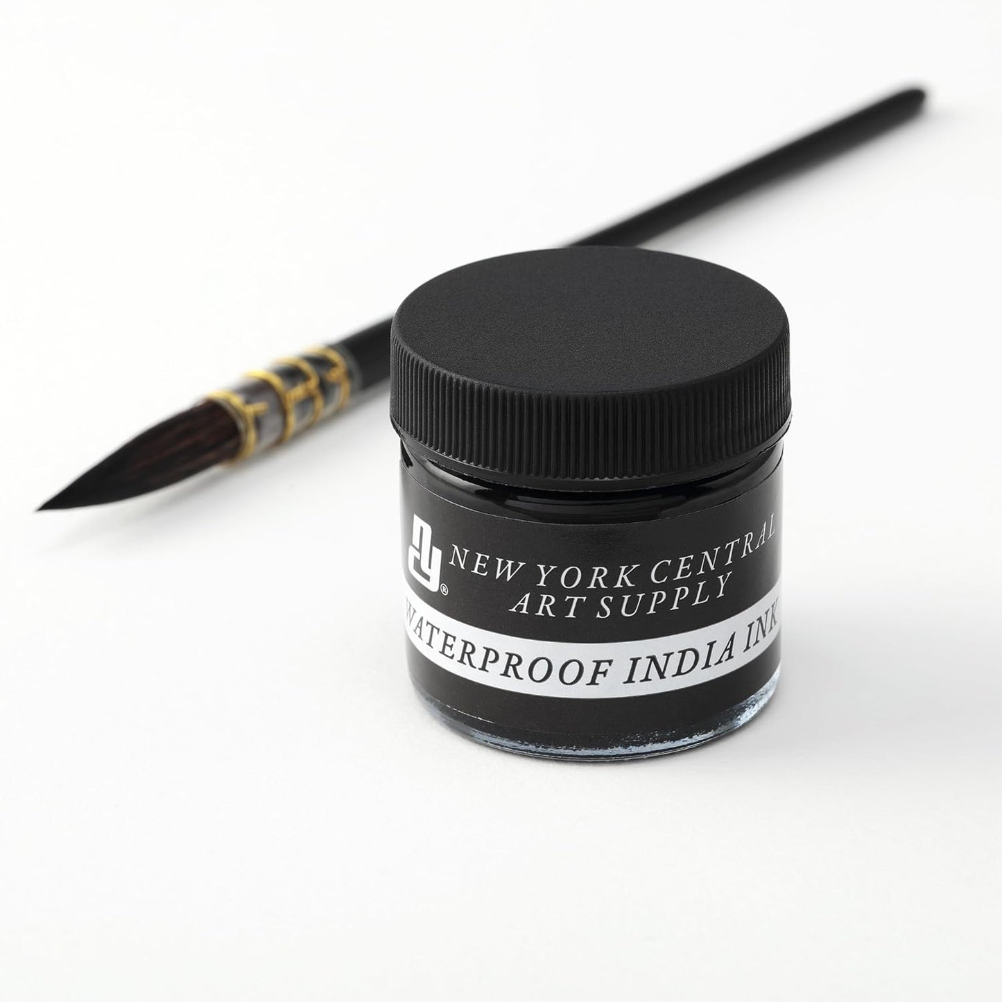 New York Central® India Ink 16oz Bottle - Make an Impact with Matte Black India Ink, Perfect for Artists, Calligraphy, Illustrations, & More!