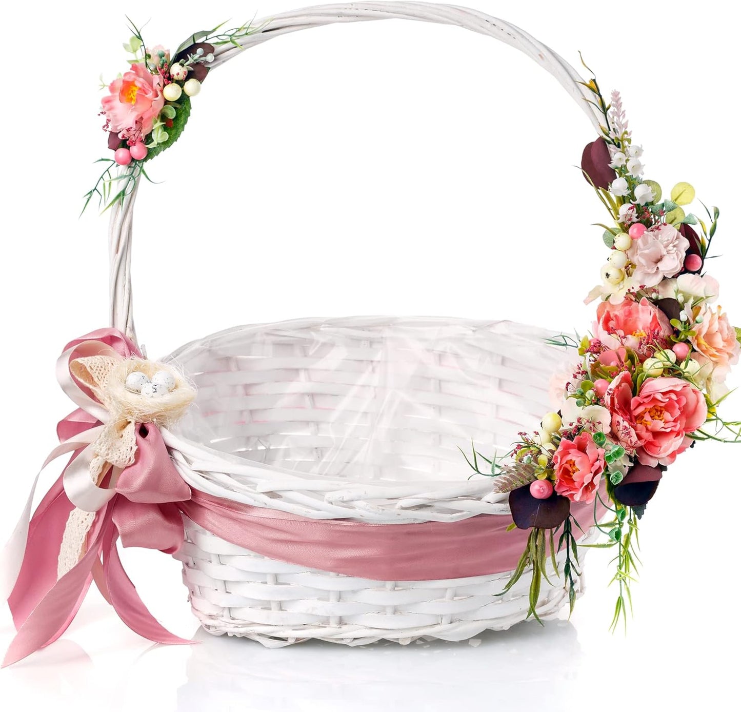 LIUYAXI Rose Gold Satin Ribbon, Double Faced 1/2" X Continuous 25 Yards Ribbons Perfect for Gift Wrapping Bows Bouquet Wedding Craft and More