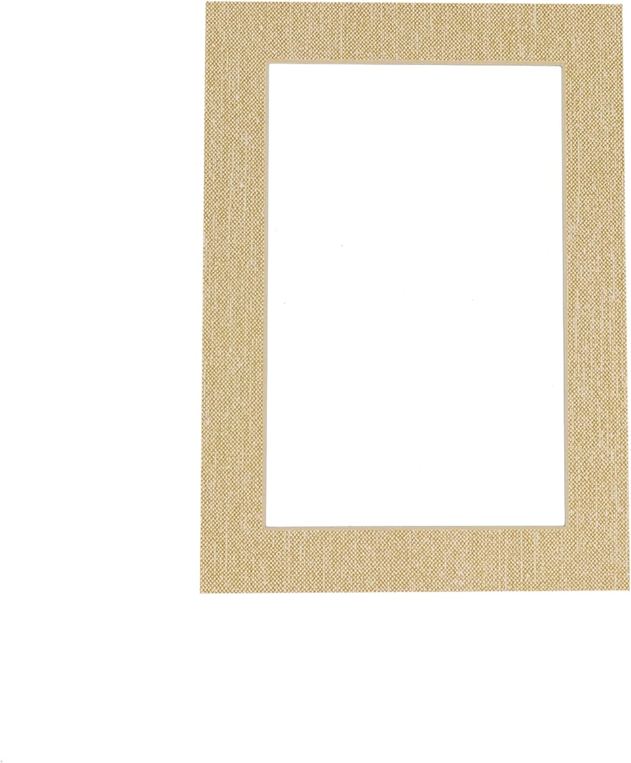Pack of TEN 11x14 Mats Bevel Cut for 8.5x11 Photos - Acid Free Fresh Linen Canvas Precut Matboards For Pictures, Photos, Framing - 4-ply Thickness