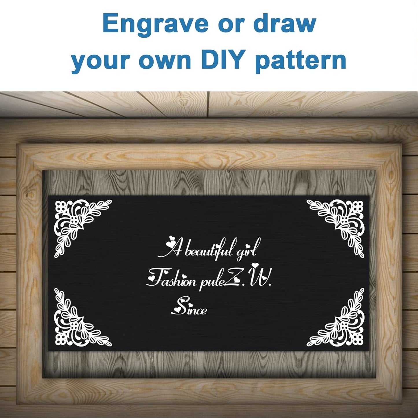 2Pack Anodized Aluminum Sheet 6 x 12 x 1/32(0.0315") Inch Black Anodized Aluminum Metal Plates Engraving Blanks for Laser Engraving, DIY, 0.8MM Thin Decorative Aluminum Metal Sheets for Crafting