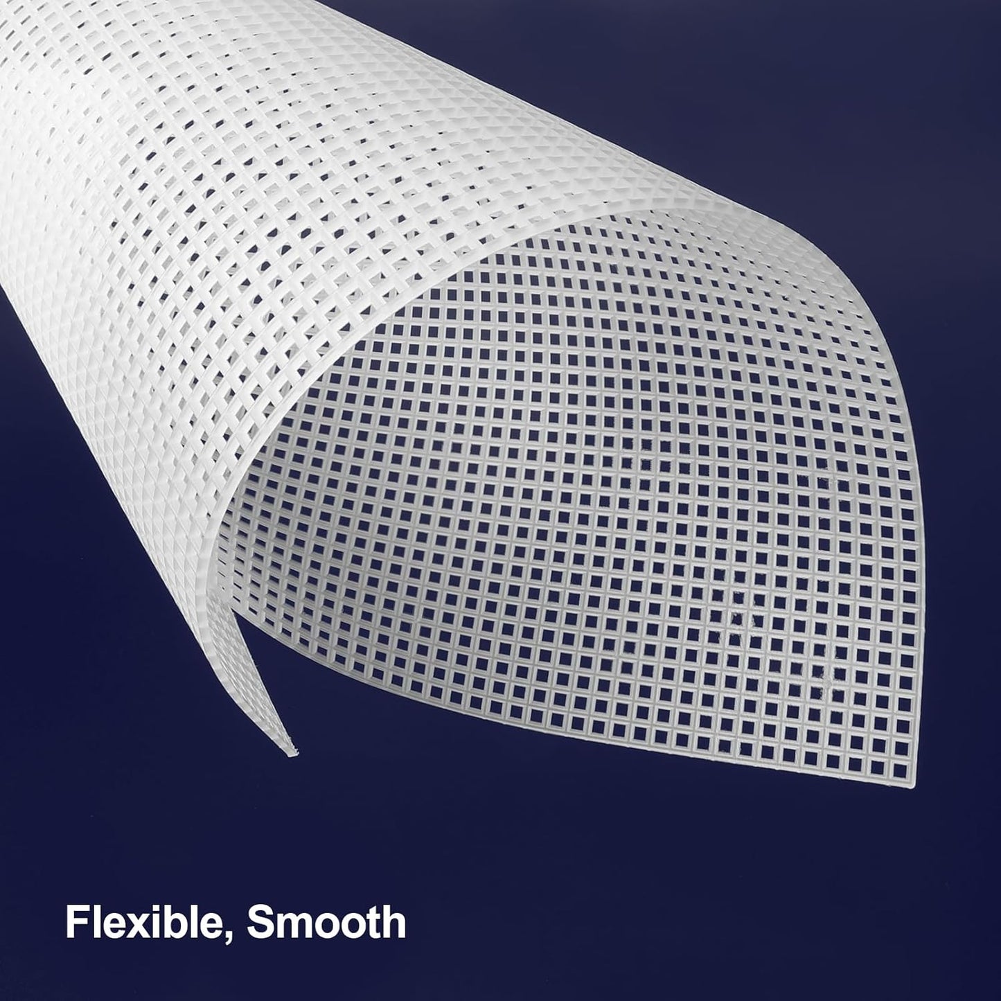 Caydo 18 Pieces 7 Count Plastic Canvas Sheets, 7 CT Clear Plastic Mesh for Cross Stitching, Making Jewelry Organizer, Knit Crochet Projects (10.5 x 13.5 Inch)