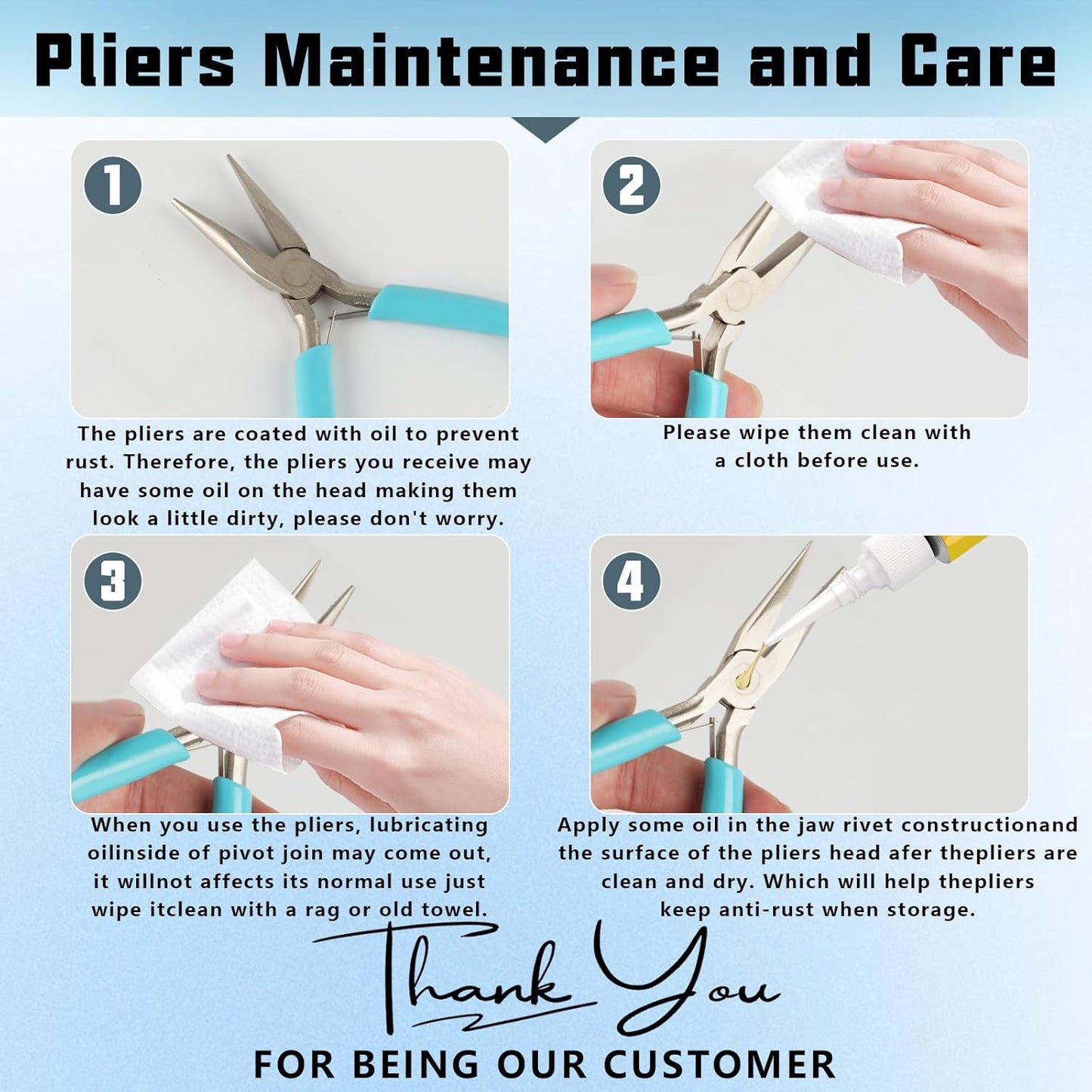 5 Pcs Jewelry Making Pliers Tools,Includes Needle,Round,Chain, Bent & Zipper Pliers for Repair, Wire Wrapping & Crafts DIY Craft Jewelry Making Supplies