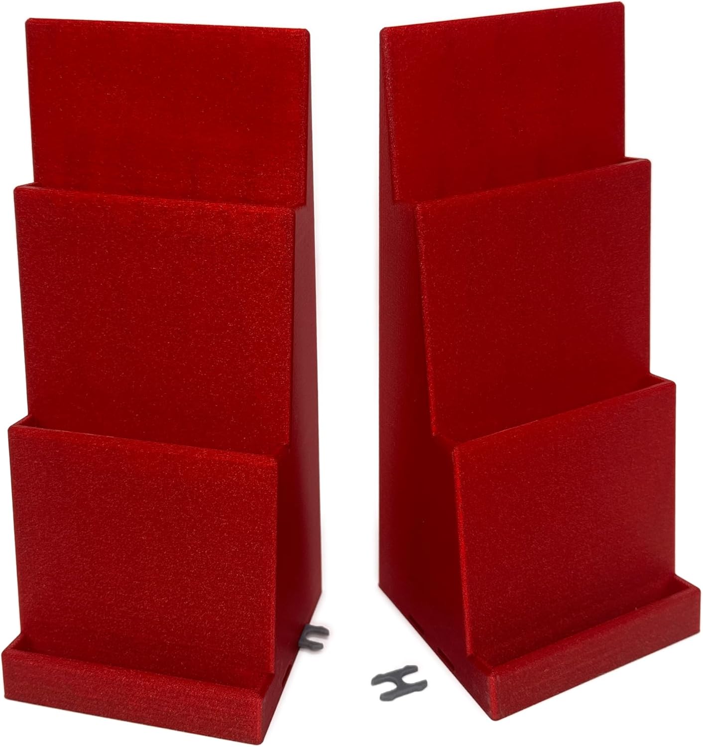Magnetic Card Holder Stadium Displays - Galaxy Red (2 Pack), Compatible with Ultra Pro Protectors - Trading Card Holder - Card Stand - Sports Card Display (Galaxy Red)