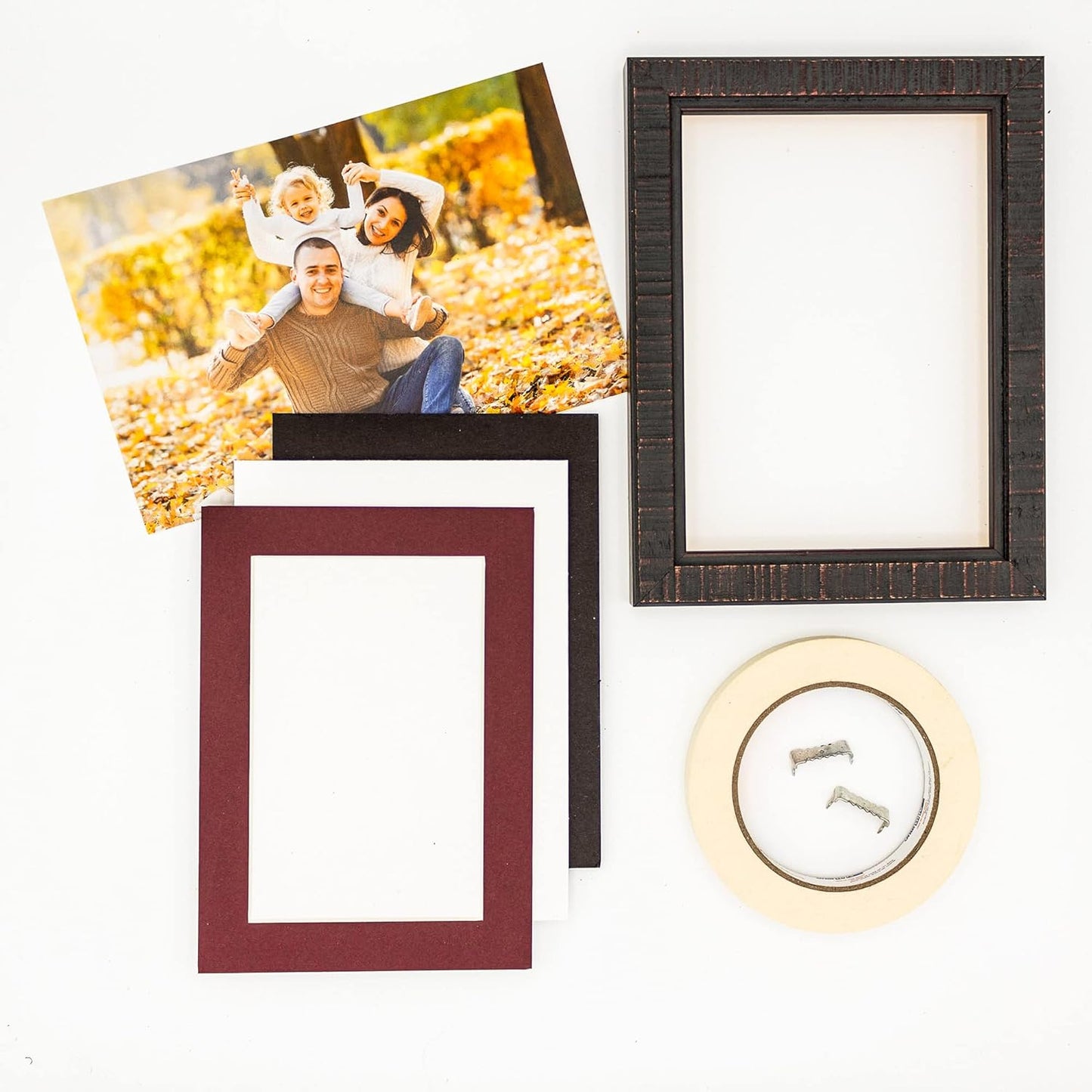 11x14 Mat for 8.5x11 Photo - Precut Maroon Picture Matboard for Frames Measuring 11 x 14 Inches - Bevel Cut Matte to Display Art 8.5 x 11 Inches - Acid Free ONE MAT with Backing Board & Clear Bag