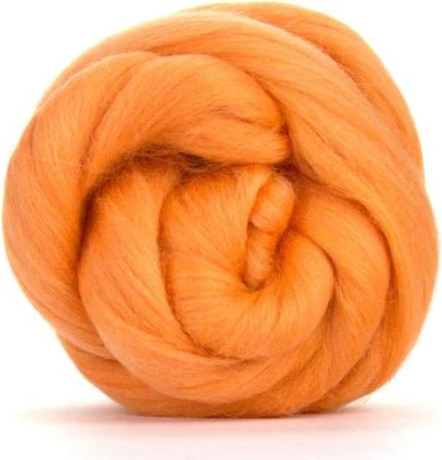 Revolution Fibers Merino Wool Combed Top | 1 lb Premium Wool Roving | 22 Micron, Best Merino Wool for Spinning, Tapestry, Needle Felting, Big Yarn Roving and Wall Hangings (Peach)