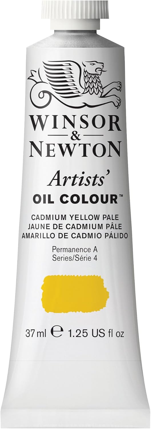 Winsor & Newton Artists' Oil Color, 37ml (1.25 oz) Tube, Cadmium Yellow Pale
