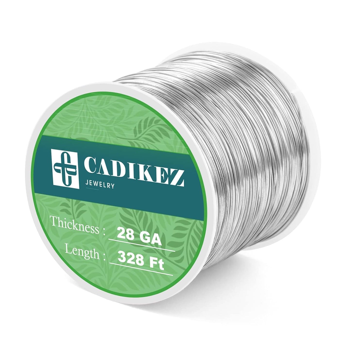 Beadcraft 26 Gauge Jewelry Wire - 0.4mm Silver Plated, Brass, 100M for Jewelry Making