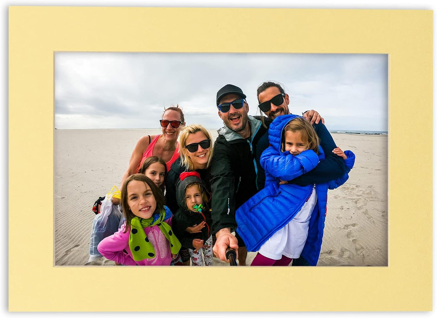 11x14 Mat for 8.5x11 Photo - Precut Soft Yellow Picture Matboard for Frames 11 x 14 Inches - Bevel Cut to Display Art 8.5 x 11 Inches - Acid Free Pack of 10 MATS with Backing Boards & Clear Bags