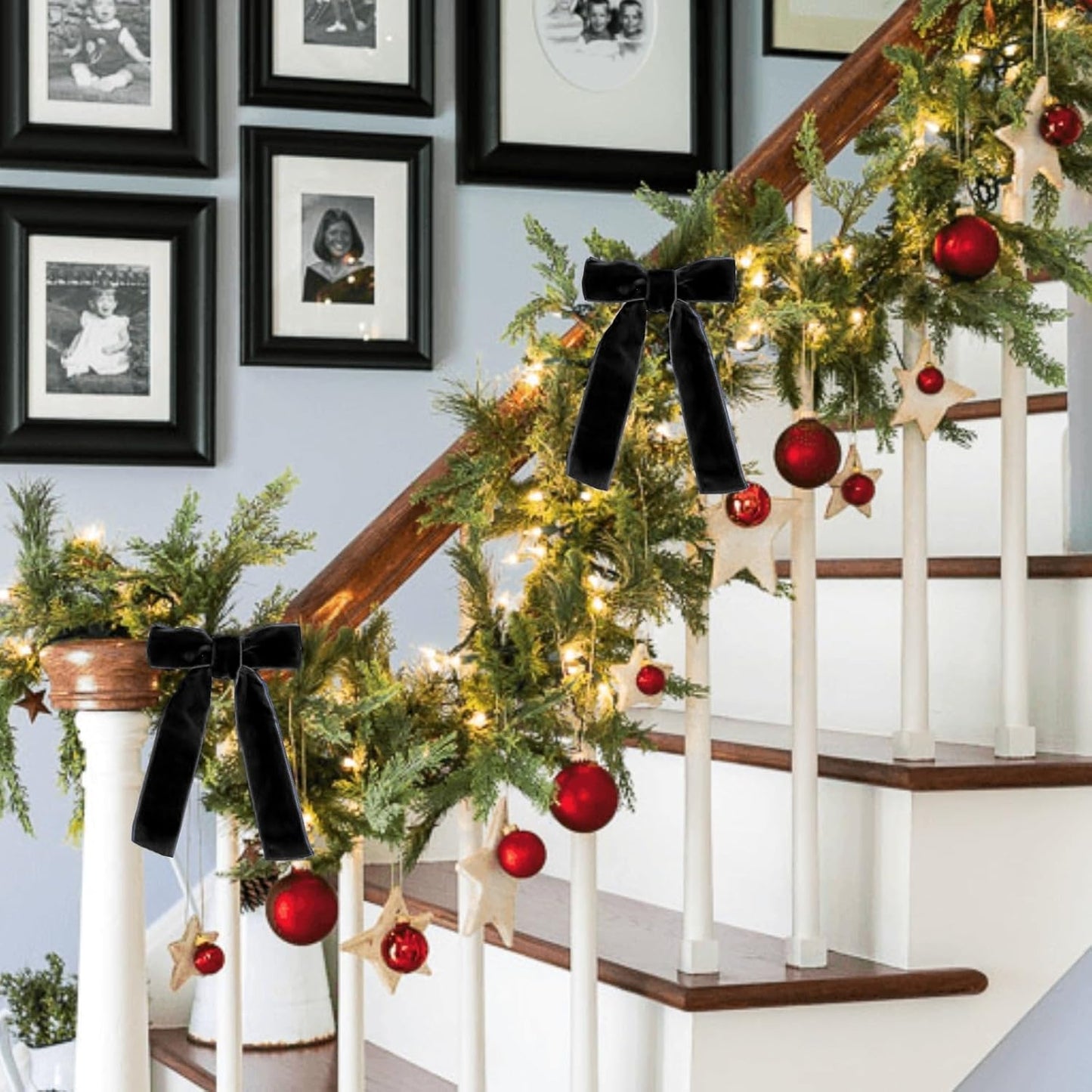 15 Yards Velvet Ribbon 1-1/2 Inch Single Face Black Velvet Ribbon Spool Prefect for Wedding, Ribbons for Gift Wrapping, Christmas Tree Ornaments Wreath Hair Bows, Ribbons for Crafts