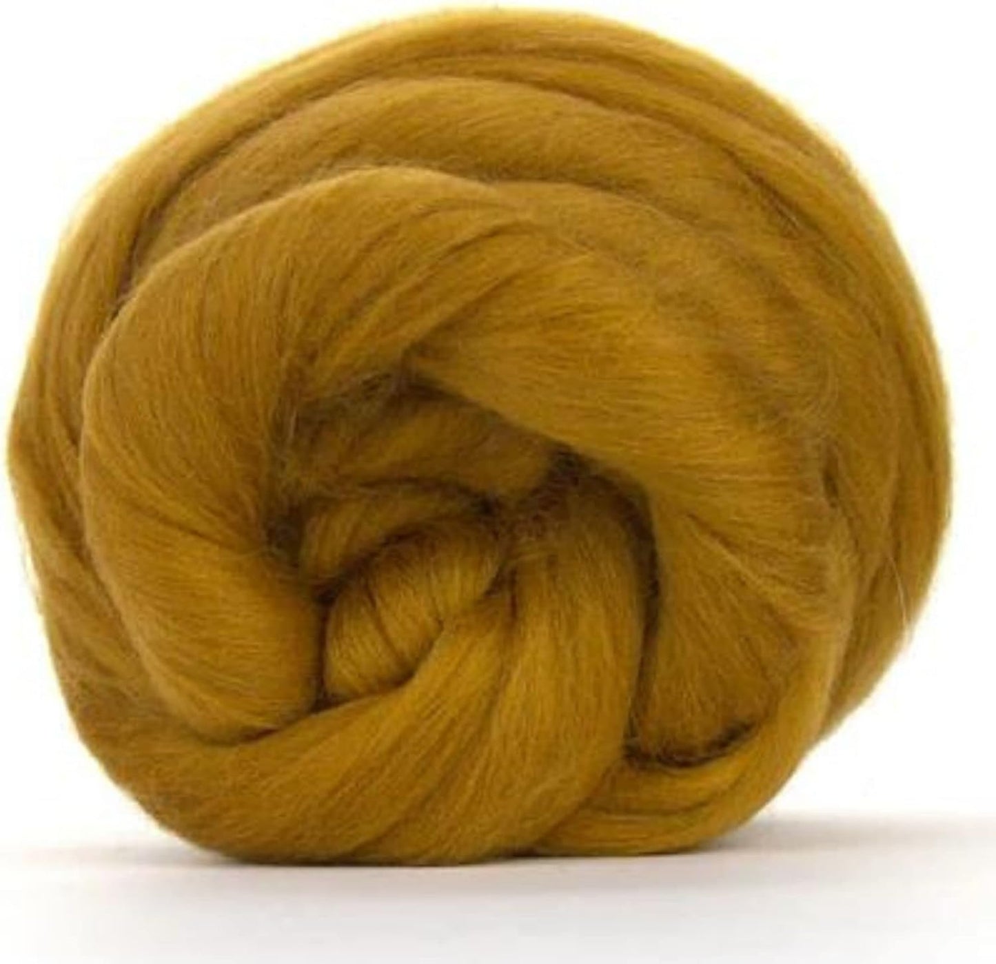Revolution Fibers Merino Wool Combed Top | 1 lb Premium Wool Roving | 22 Micron, Best Merino Wool for Spinning, Tapestry, Needle Felting, Big Yarn Roving and Wall Hangings (Antique Yellow)