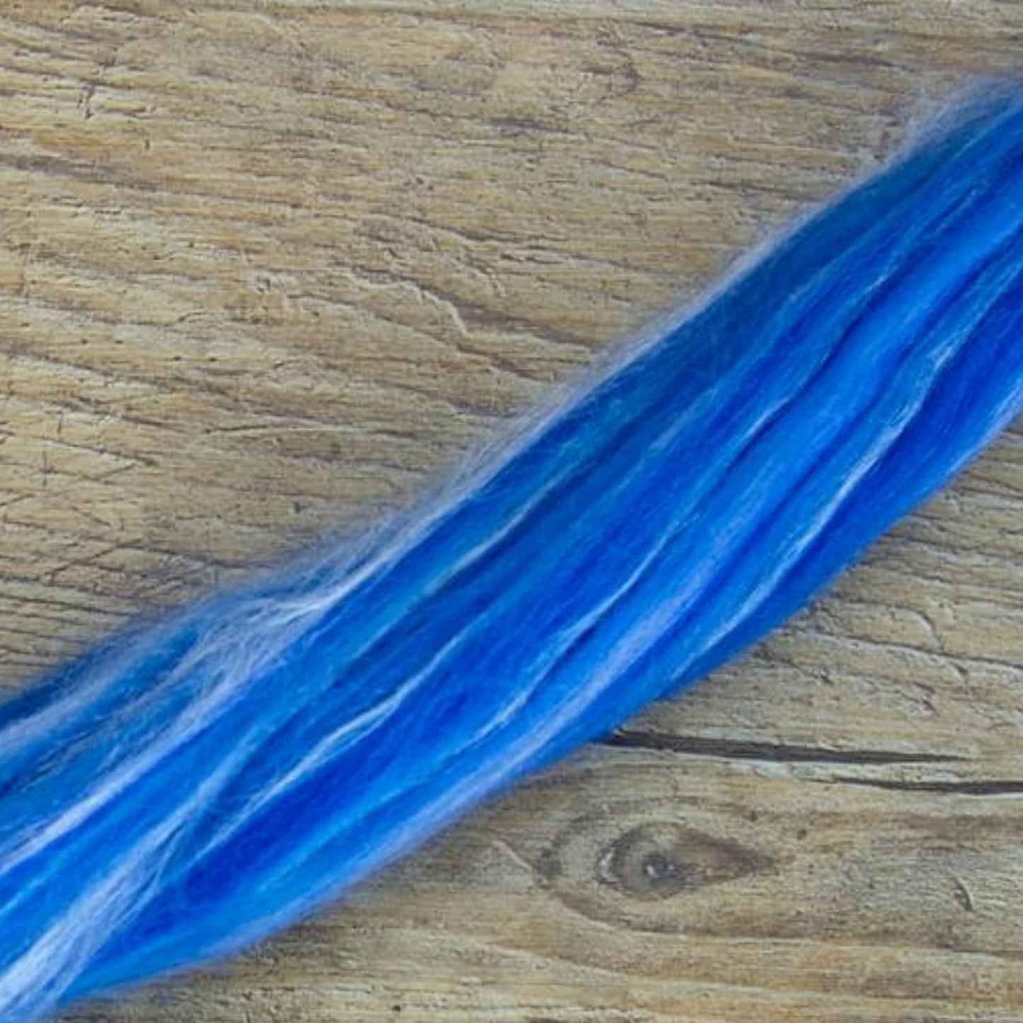 Revolution Fibers – Constellation Range Roving (8 Ounces) | Multicolored Tonal Blend of 70% Dyed Merino and 30% Tussah Silk Combed Top | Soft Fiber for Felting, Spinning, Knitting (Aquila Blue)