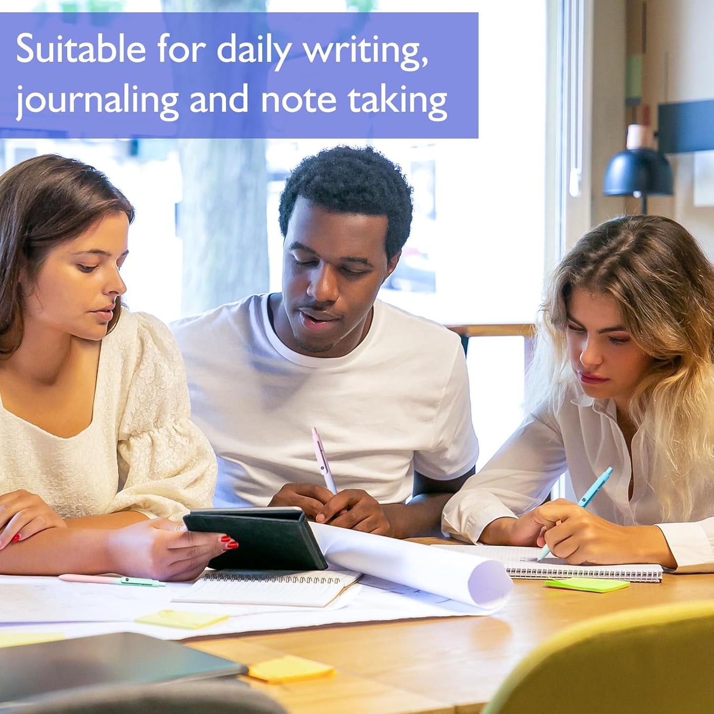 Vanhench 10Pcs Gel Pens, Cute Pens for Trendy Teen Girl Stuff, Happy Birthday Gift Basket, Aesthetic School Supplies, Ideal for 8 9 10 11 12 13 14 Year Old Girl (10PCS Gradient)