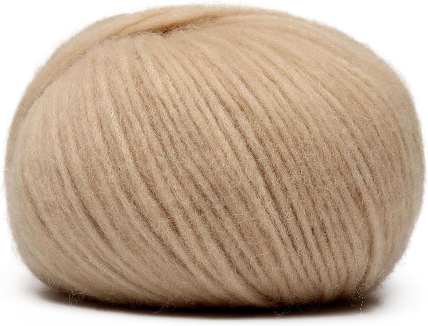 Pullu - Baby Alpaca Merino Wool Yarn Set of 3 Skeins (150 Grams) Worsted Weight - Sourced Directly from Peru - Heavenly Soft and Perfect for Knitting and Crocheting (Almond Latte)