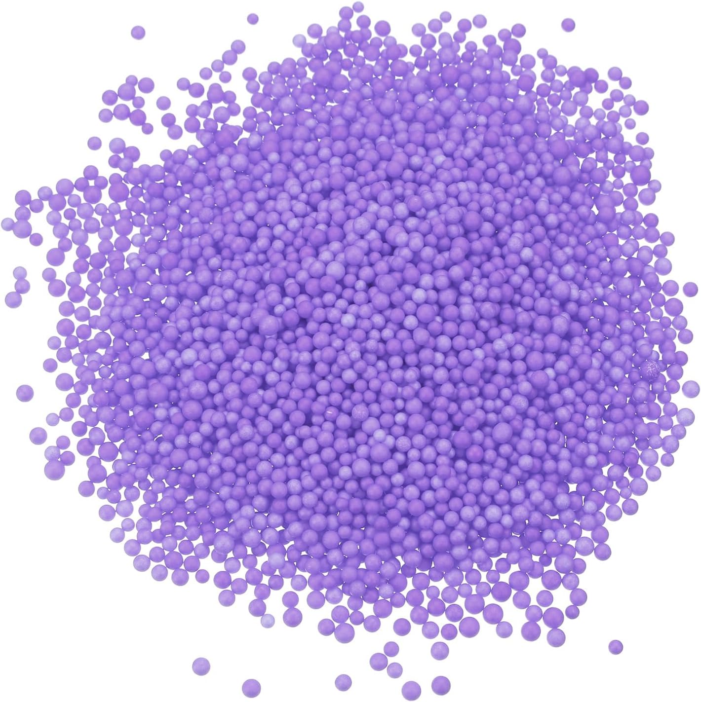 MECCANIXITY Foam Beads Foam Balls 2-3mm for Wedding and Party Decorations, Tiny Packing Balls, Arts DIY Crafts Supplies (Pale Purple,1 Pack Approx 8000pcs)