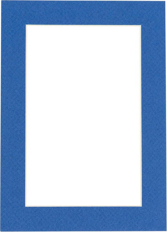 5x7 Mat for 8.5x11 Frame - Precut Mat Board Acid-Free Royal Blue 5x7 Photo Matte Made to Fit a 8.5x11 Picture Frame, Premium Matboard for Family Photos, Show Kits, Art, Picture Framing, Pack of 1 Mat