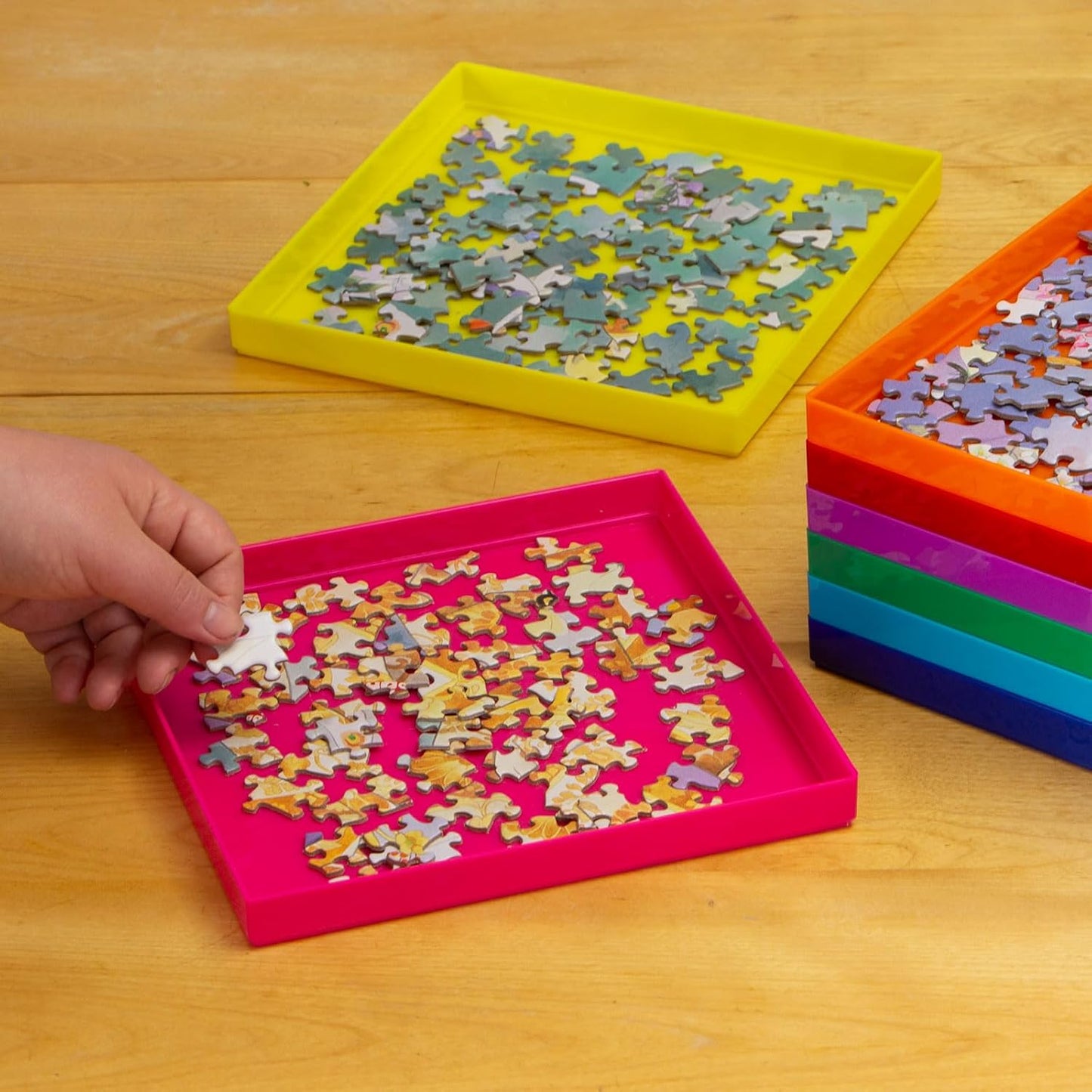 Bits and Pieces - Jumbo Puzzle Stack-Em Sorting Trays - Puzzle Gift