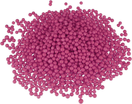 MECCANIXITY Foam Beads Foam Balls 4-6mm for Wedding and Party Decorations, Tiny Packing Balls, Arts DIY Crafts Supplies (Rose Red,1 Pack Approx 5000pcs)