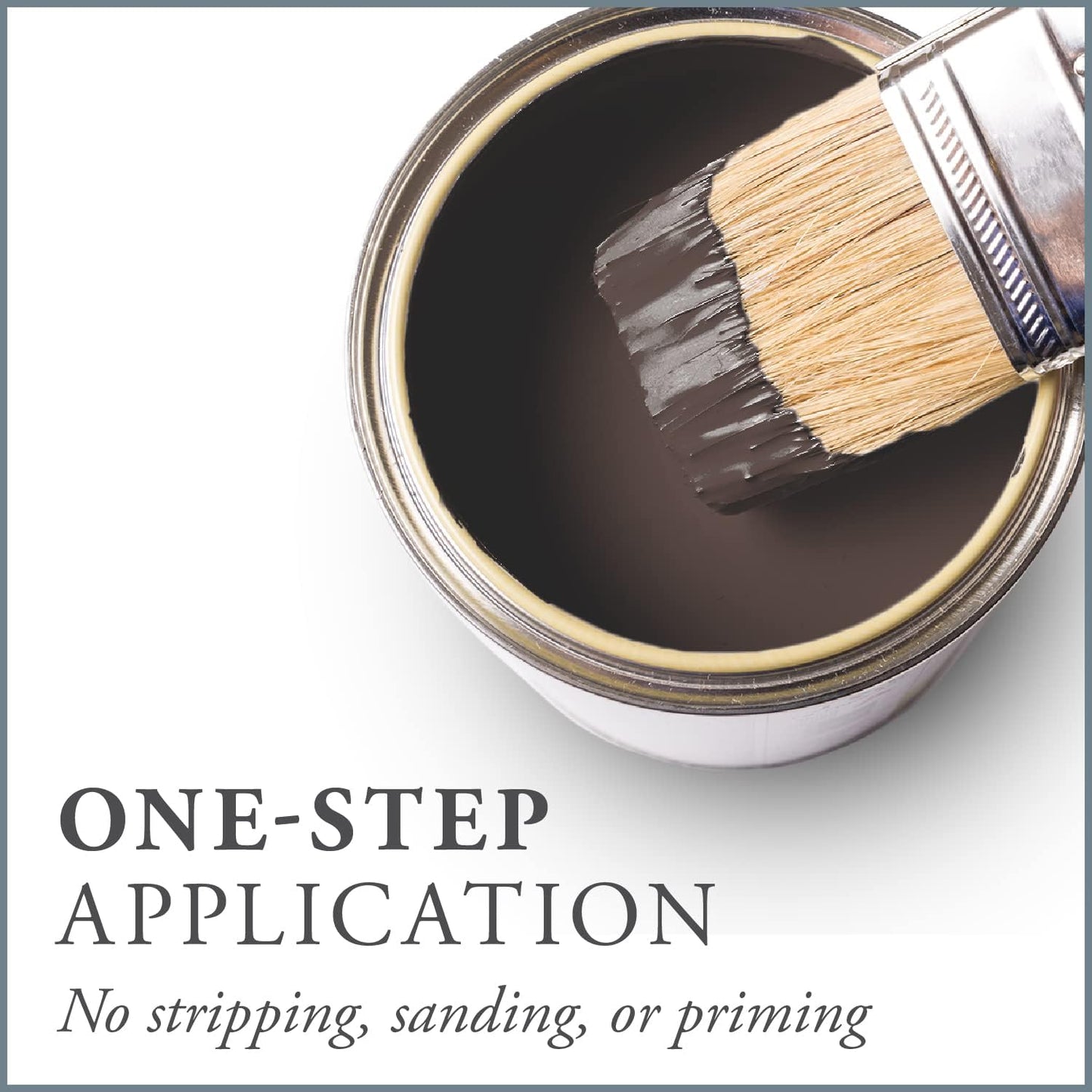 AMY HOWARD AT HOME Chalk-Based One Step Paint for Furniture, Cabinetry, Decor, Finish, and More | No Stripping, Sanding, or Priming | Dark Base | 16 Ounce | Windsor
