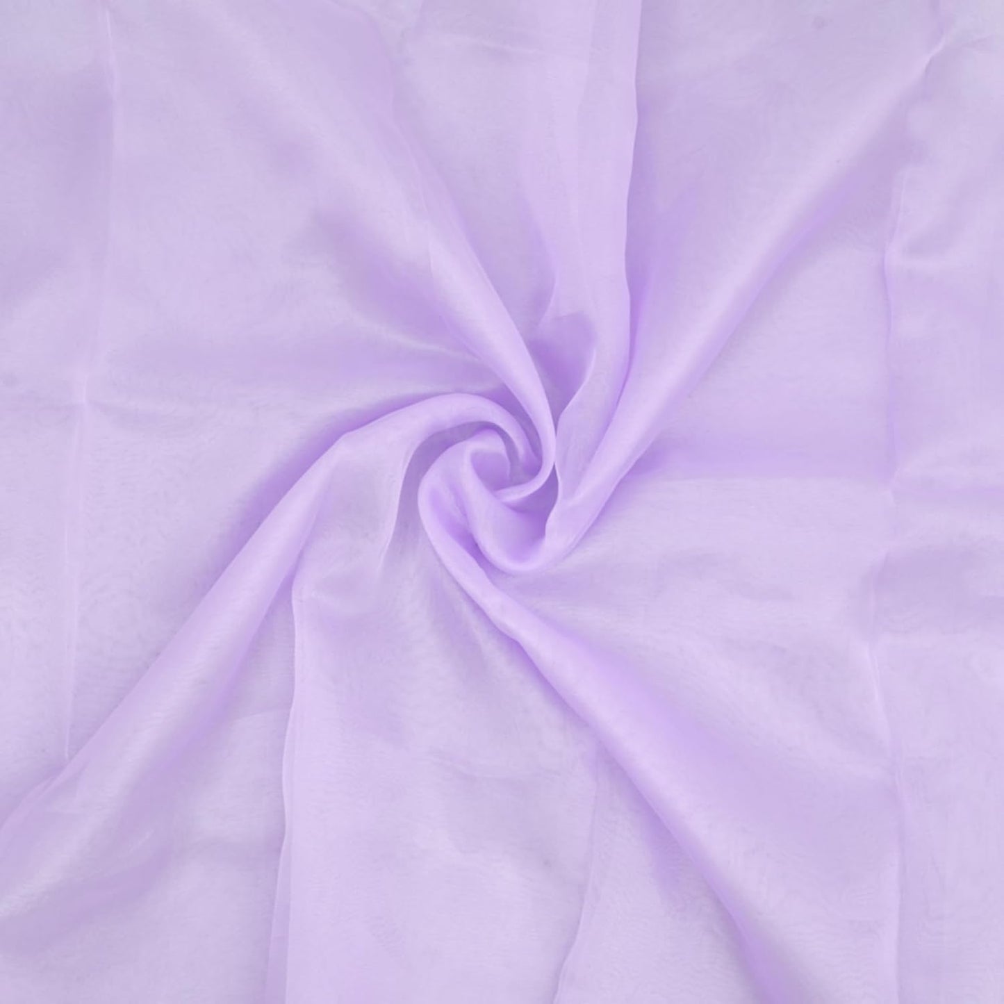 Organza Fabric 10 Yard Bridal Solid Sheer Bolt for Home Décor, Table Décor, Bridal, Fashion, Crafts, Decorations Silky Shiny Organza 44" - (10 Yard, Lavender)