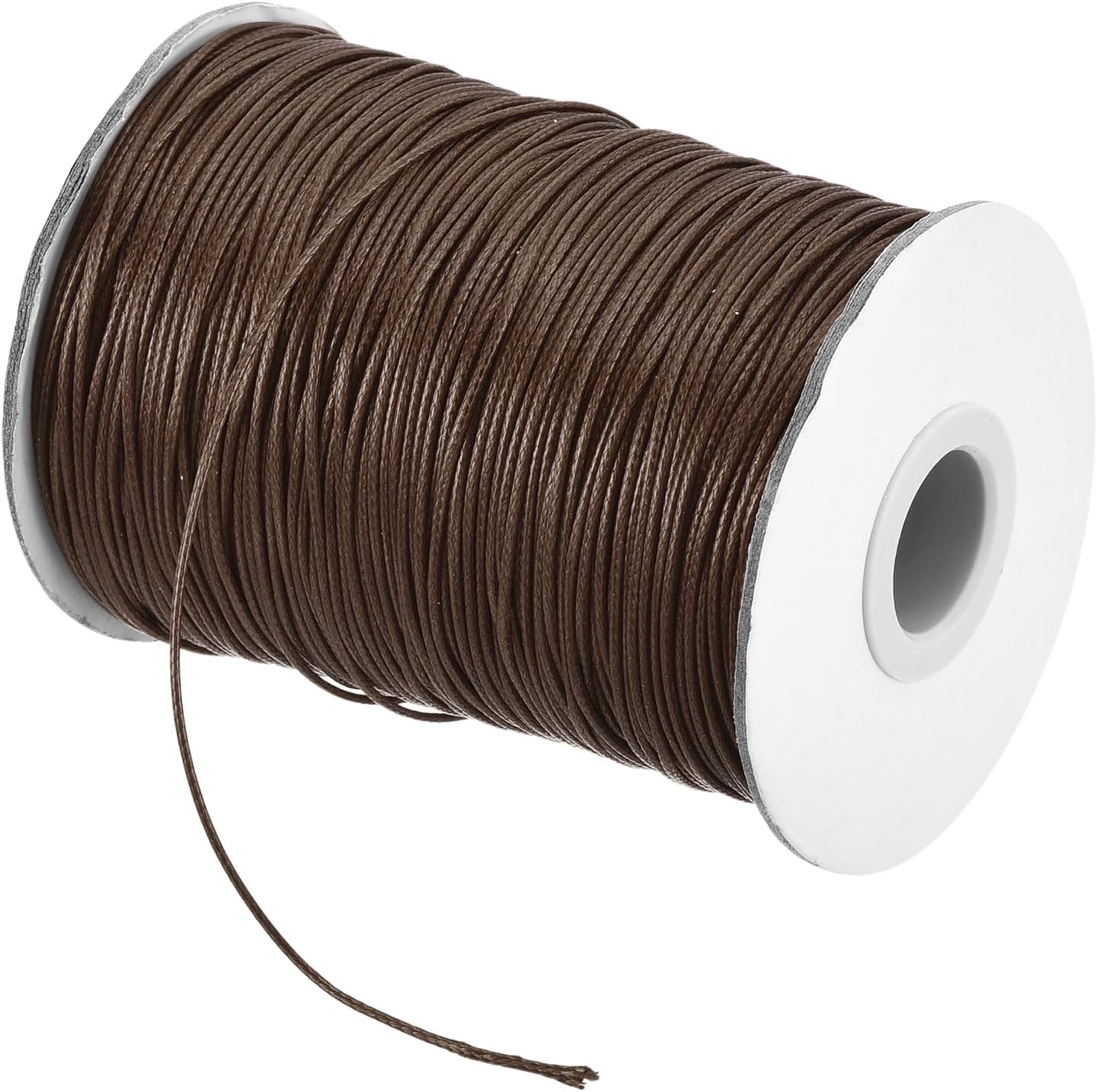 MECCANIXITY Waxed Cord 2mm Waxed Polyester Cord 11 Yard Wax String for Bracelet Making,Necklaces, Beading,Jewelry Making and DIY Crafts(Dark Coffee)