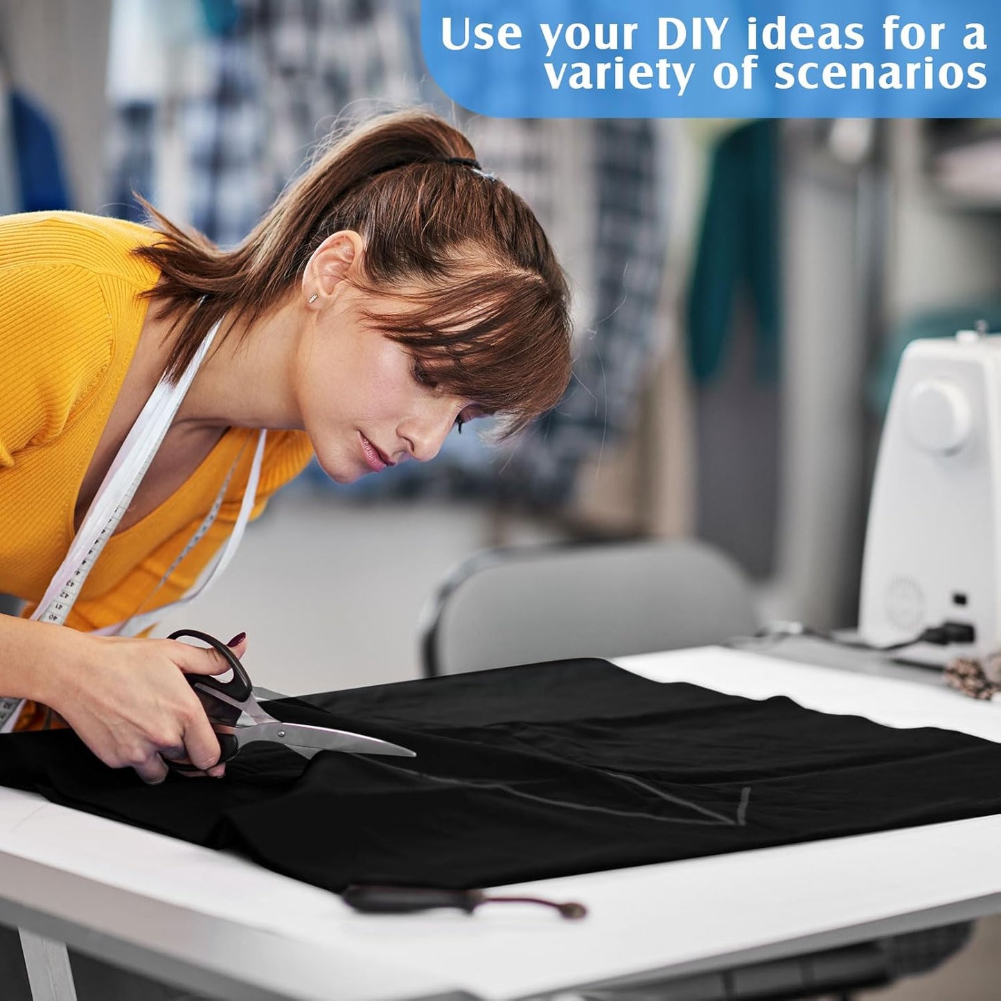 Jecery 1.1 Yard Anti Tarnish Silver Cloth by the Yard, Luxury Jewelry Silver Polishing Storage Protect Cloths for Silverware Flatware Silversmith Polishing(Black)