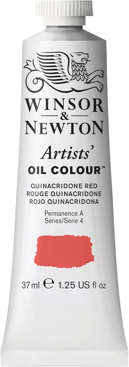 Winsor & Newton Artists' Oil Color, 37ml (1.25 oz) Tube, Quinacridone Red