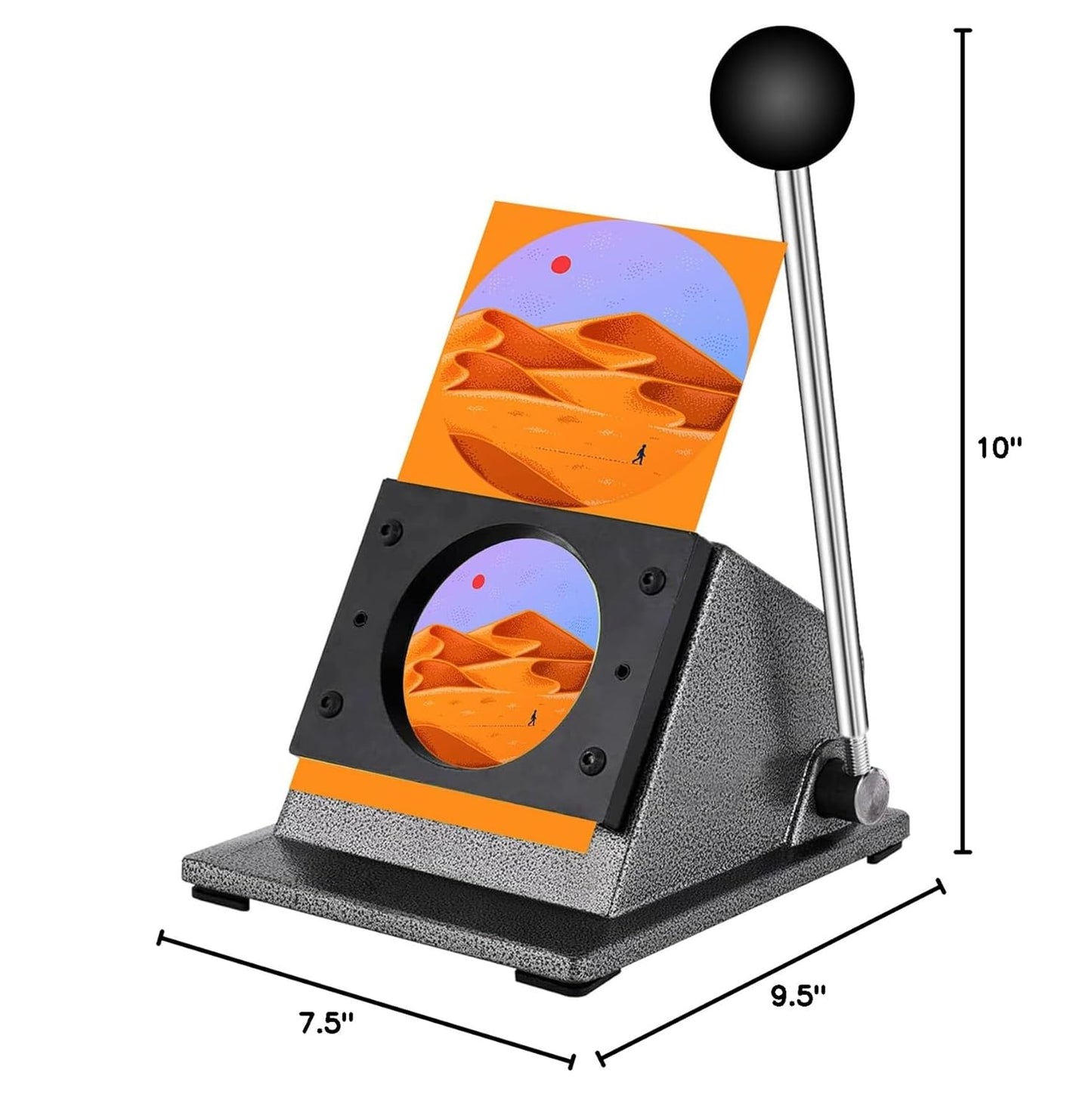 1.73"/44mm Button Paper Cutter 2.13"/54mm Circle Cutter Paper Puncher Precise Graphic Punch Die Cutter Cuts for Making 1.73-inch/44mm Buttons