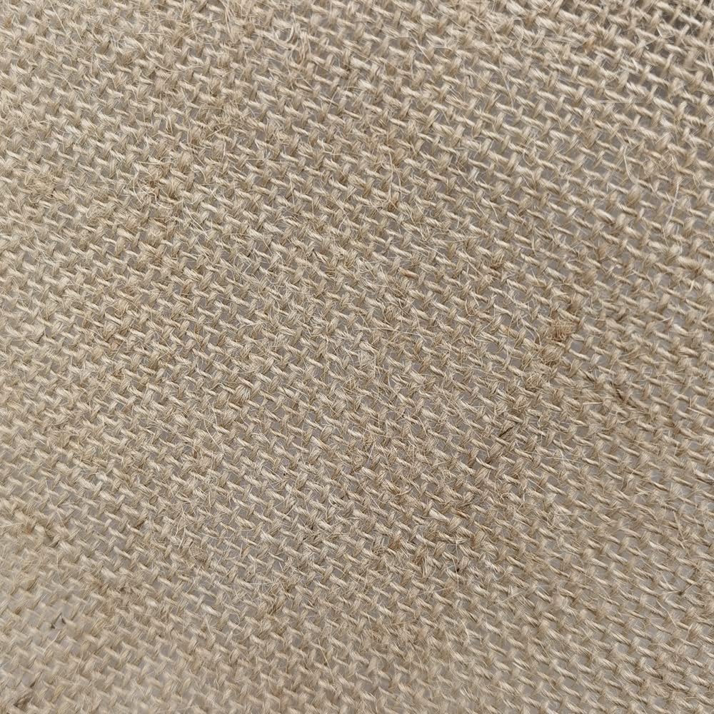 INSPIRELLE 10" Natural Burlap Fabric Roll 10 Yards Jute Ribbon for Gift Wrapping Craft Projects Wedding Decoration Home Decoration 25CM