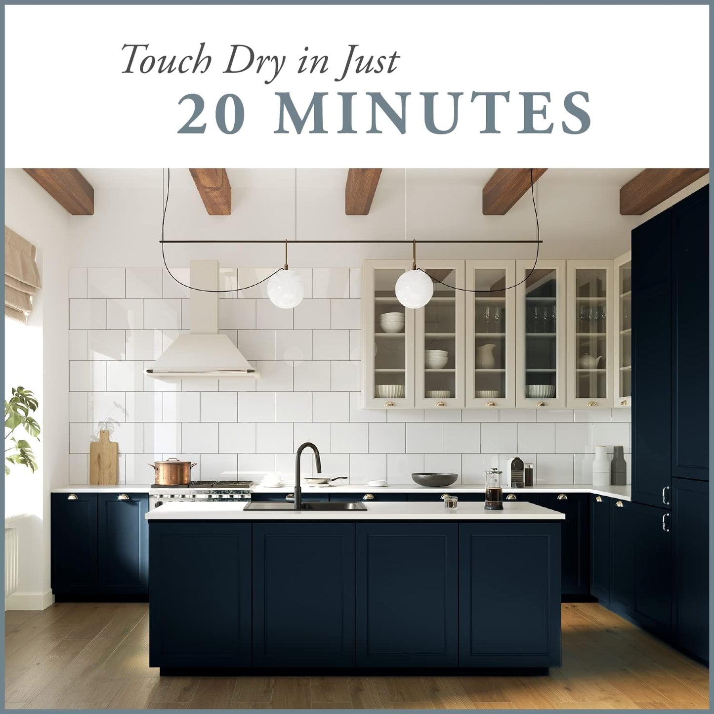 AMY HOWARD AT HOME Chalk-Based One Step Paint for Furniture, Cabinetry, Decor, Finish, and More | No Stripping, Sanding, or Priming | Dark Base | 16 Ounce | Midnight Dreams