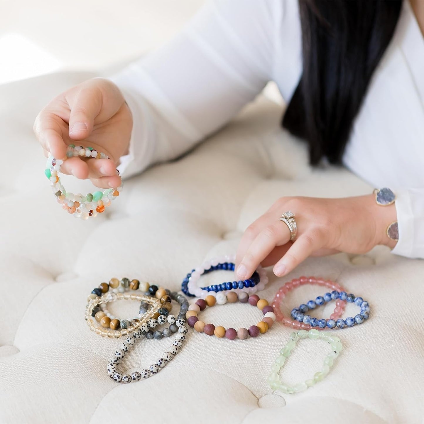 MECCANIXITY Waxed Cord 0.5mm Waxed Polyester Cord 175 Yard Wax String for Bracelet Making, Necklaces, Beading, Jewelry Making and DIY Crafts(Bright Blue)