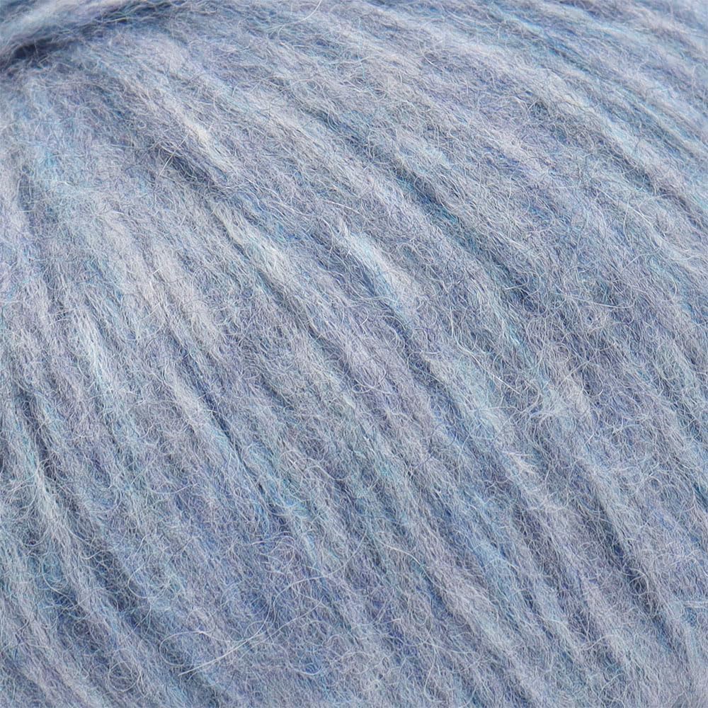 Pullu - Baby Alpaca Merino Wool Yarn Set of 3 Skeins (150 Grams) Worsted Weight - Sourced Directly from Peru - Heavenly Soft and Perfect for Knitting and Crocheting (Heather Sky Blue)