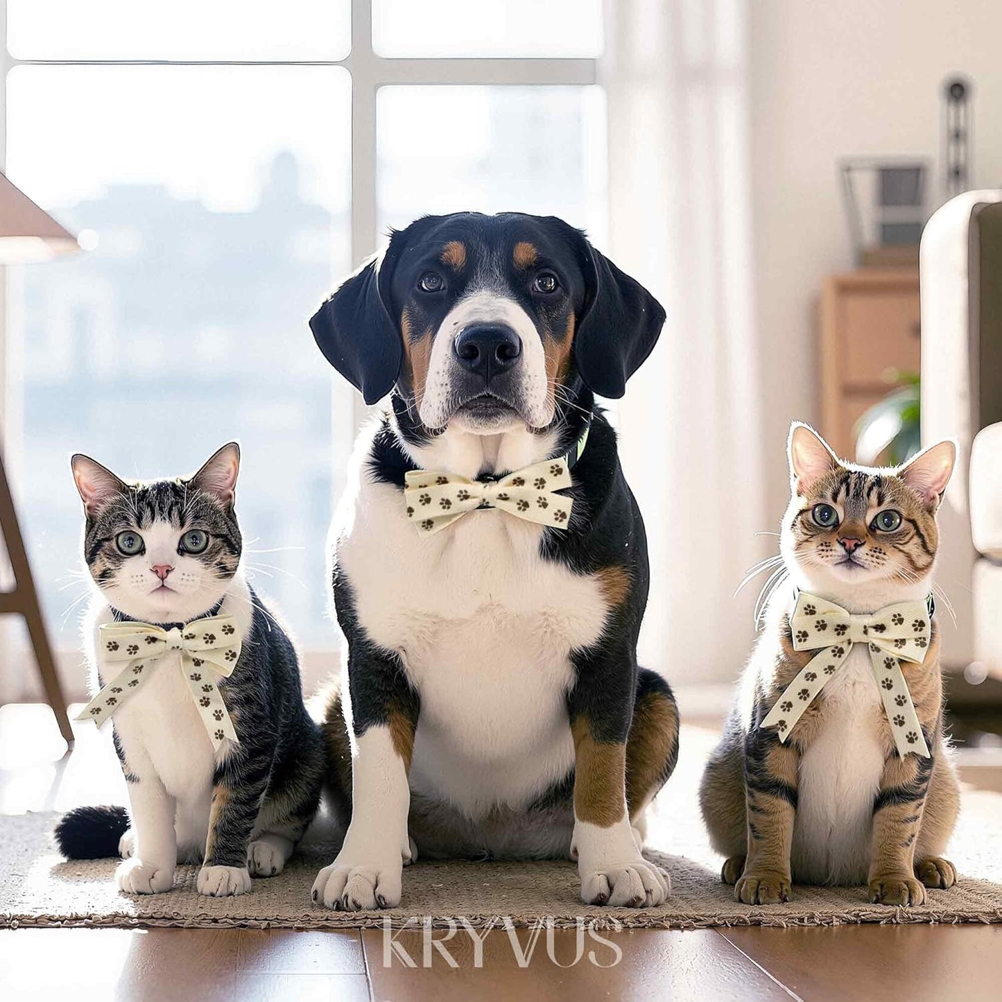 Paw Print Ribbon - 5/8 Inch x 12 Yards Natural Twill Tape Ribbon, Cotton Herringbone Ribbons for Gift Wrapping, Crafts, Dog Party Supplies, DIY Decoration