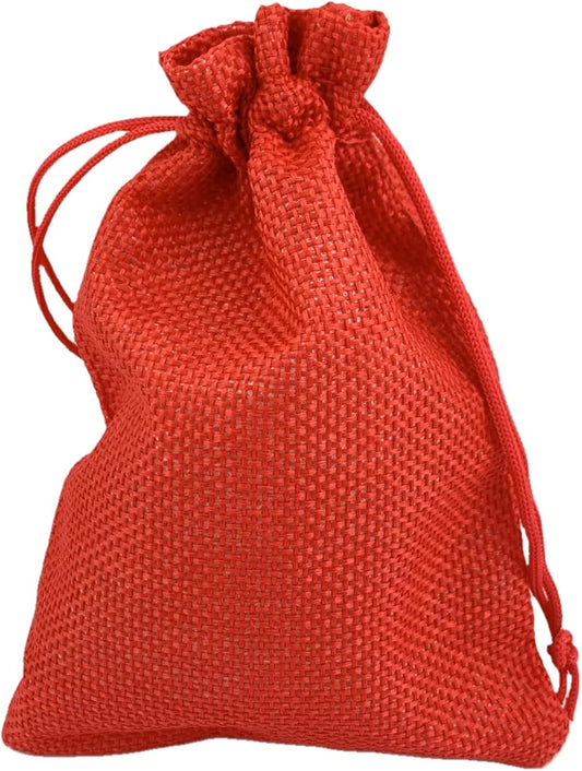 Palmhomee Pack of 25 Burlap Gift Bags with Drawstring Linen Jewelry Pouches Wedding Hessian Jute Bags for Birthday Jewelry and Treat Pouches Party Wedding Favors Gift Art and DIY Craft (4x5.6 Inch,