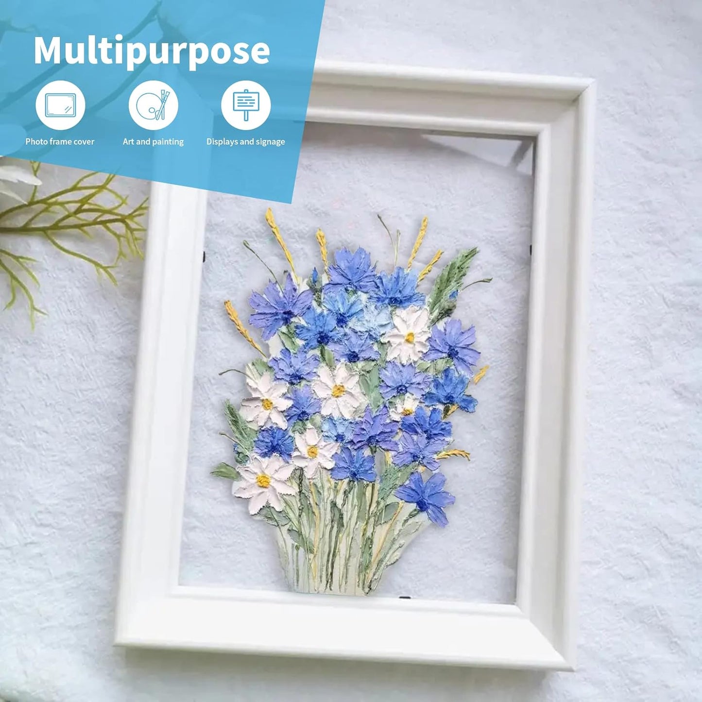 Art3d 5-Pack of 16×20" PET/Plexiglass Sheets, Transparent Clear Flexible Plastic Sheet Panels for Craft, Picture Frames, Sign Blank, DIY Display Project