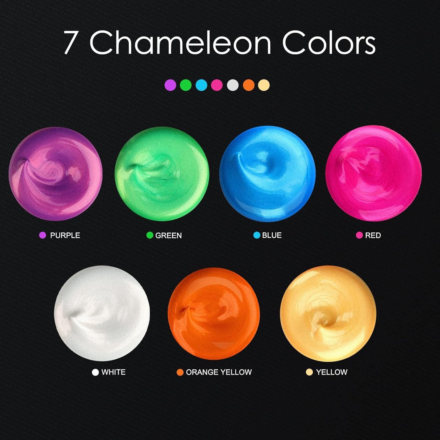 GOTIDEAL Iridescent Acrylic Paint Chameleon Orange Yellow halloween Tubes Fall Colors(120ml, 4.1 oz) Non Toxic Non Fading, Rich Pigments for Painters, Adults & Kids, Ideal for Canvas Wood Clay Fabric