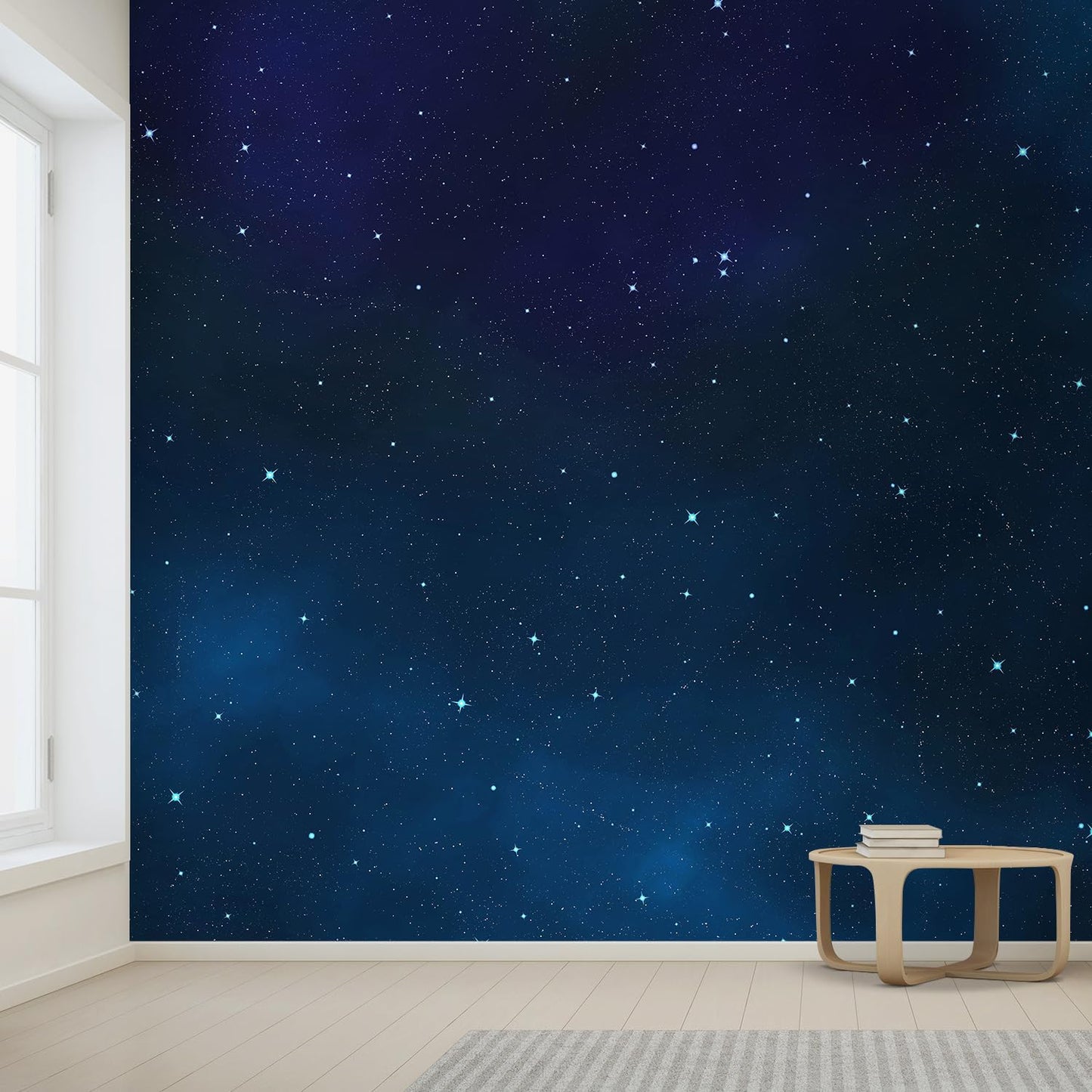 wall26 Large Wall Mural Beautiful Scenery of The Starry Night Self-Adhesive Vinyl Wallpaper Removable Wall Sticker - 96x144 inches