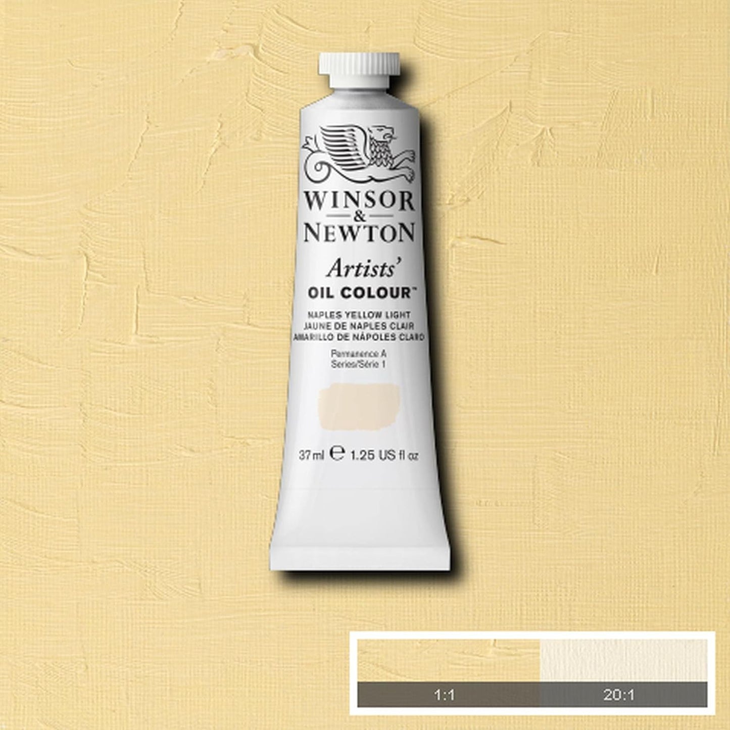 Winsor & Newton Artists' Oil Color, 37ml (1.25 oz) Tube, Naples Yellow Light