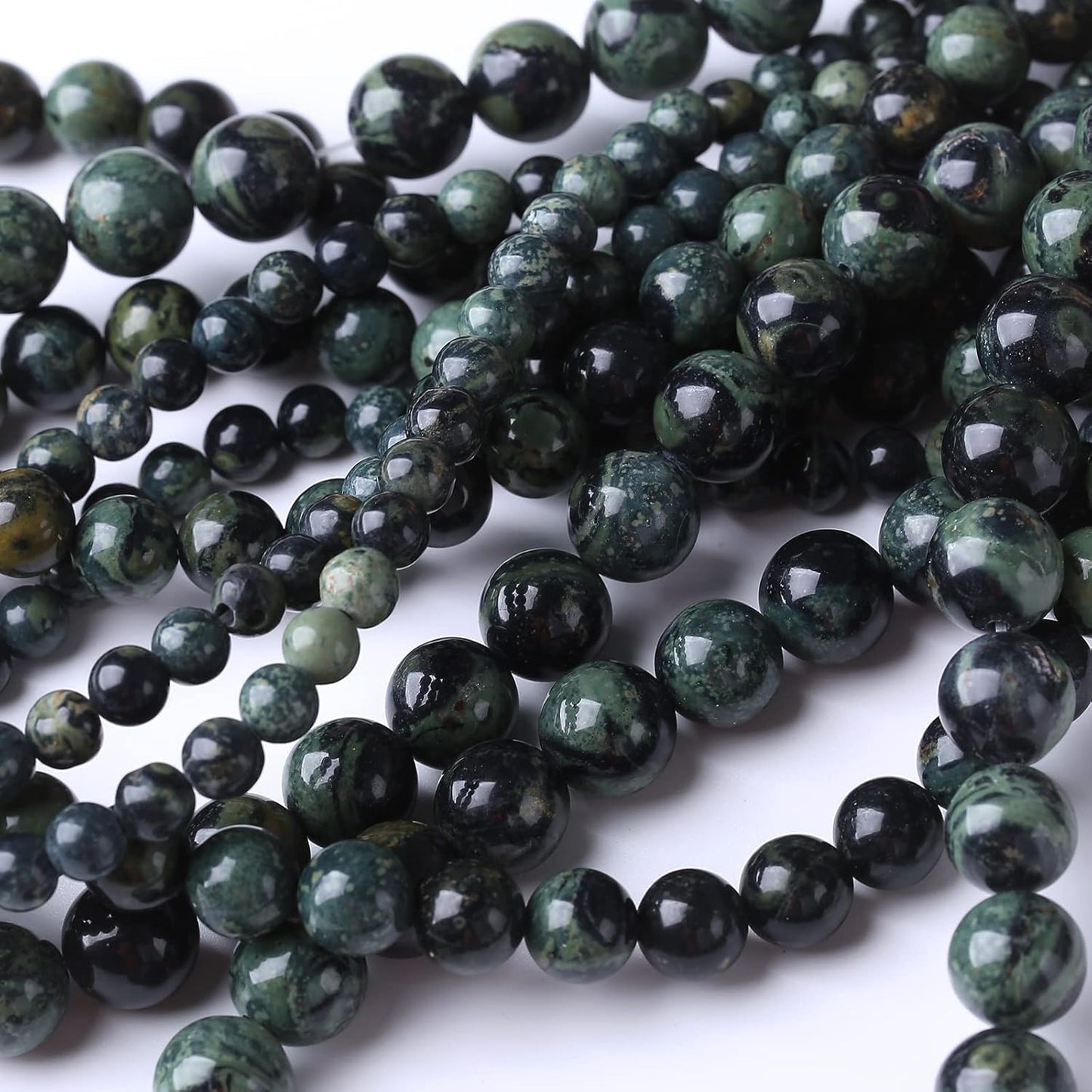 32PCS 12MM Blue Jasper Beads Stone Beads Energy Healing Beads for DIY Jewelry Bracelet Necklace Making for Jewelry Making15Inch