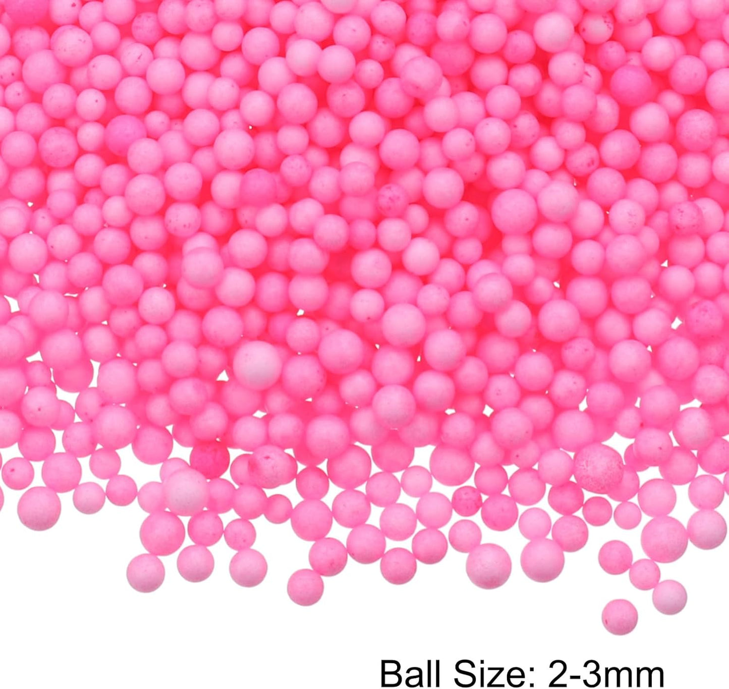 MECCANIXITY Foam Beads Foam Balls 2-3mm for Wedding and Party Decorations, Tiny Packing Balls, Arts DIY Crafts Supplies (Light Pink,1 Pack Approx 8000pcs)