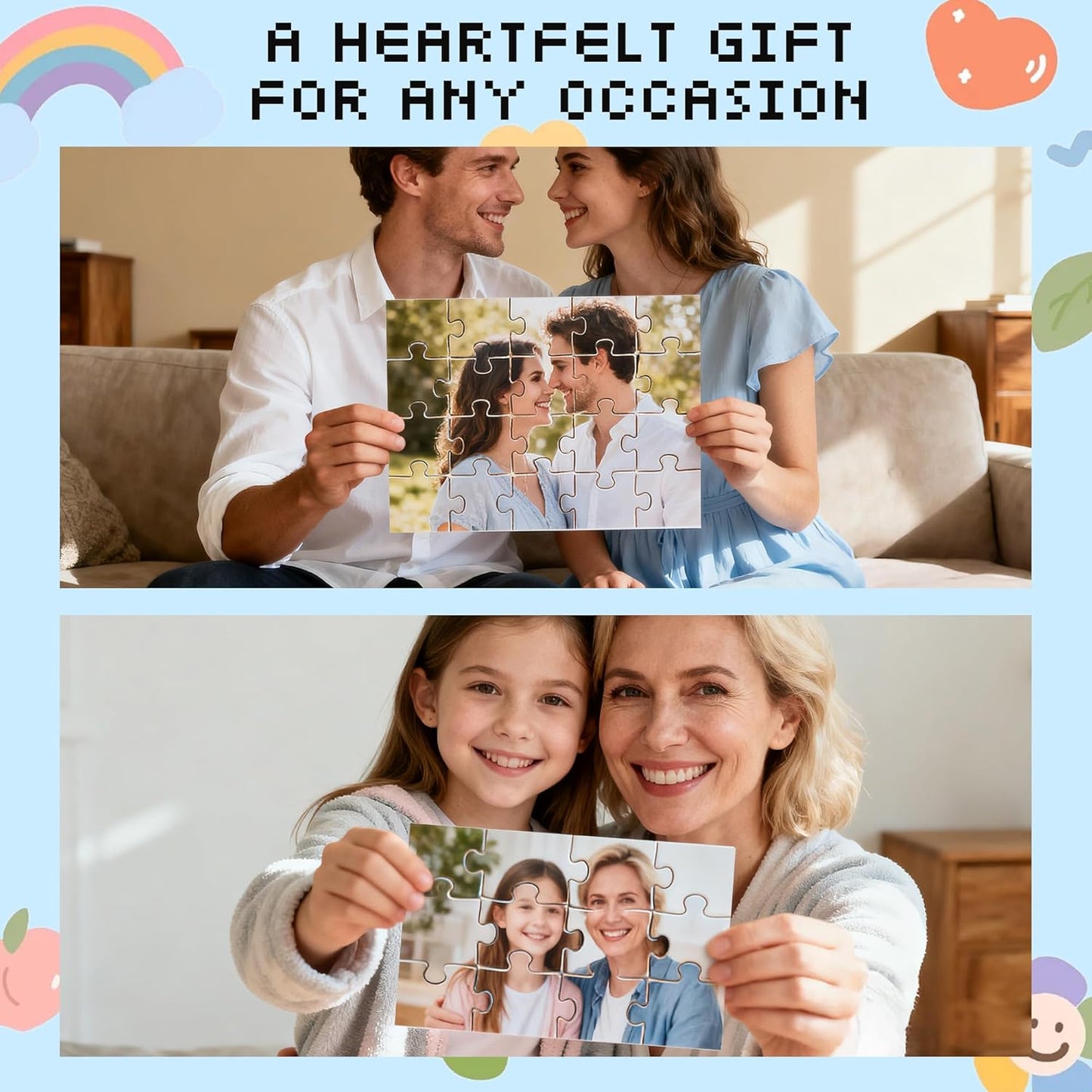 Puzzle Maker Machine Cutter, DIY Puzzle Cutting Machine for Custom Puzzles from Photos, Personalized Photo Puzzle Creator for Journals, Scrapbooking & Gifts, with Boards & Adhesives