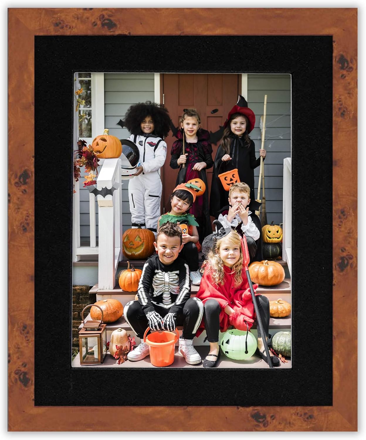 11x14 Mat Bevel Cut for 8.5x11 Photos - Acid Free Black With Black Core Precut Matboard, Backing Board and Crystal Clear, Self Seal Bag - For Pictures, Framing - 4-ply Thickness
