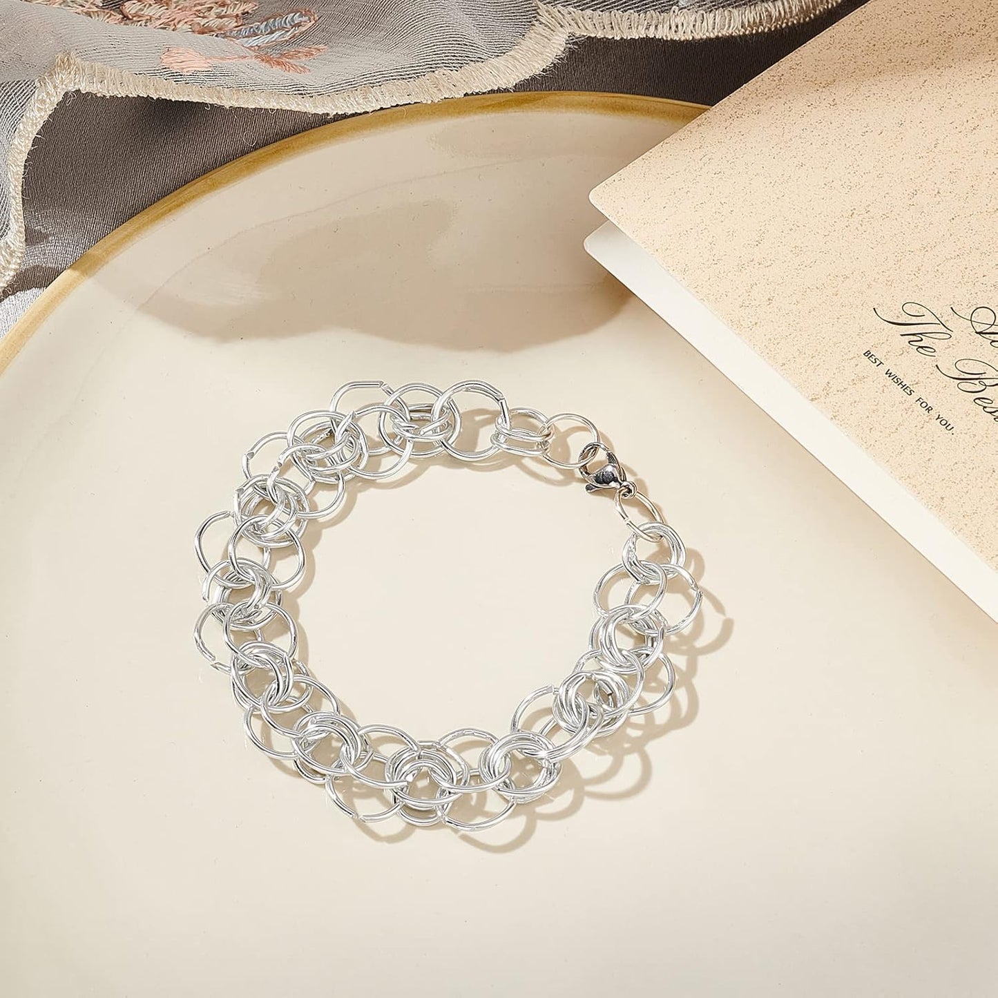 BENECREAT 12 17 18 Gauge Aluminum Wire (17 Gauge,380FT) Anodized Jewelry Craft Making Beading Floral Colored Aluminum Craft Wire - Gold