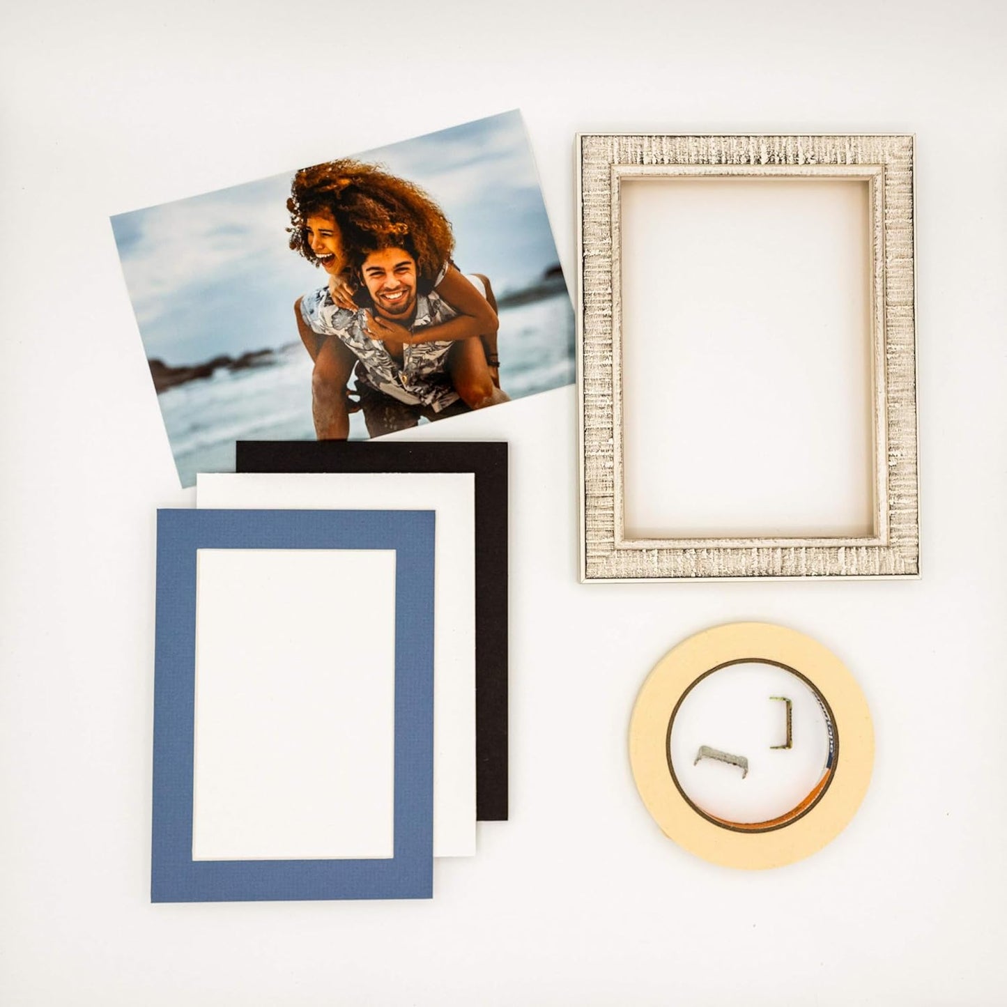 Pack of Ten 11x14 Mats Bevel Cut for 8.5x11 Photos - Acid Free Brittany Blue Precut Matboards for Pictures, Photos, Framing - 4-ply Thickness